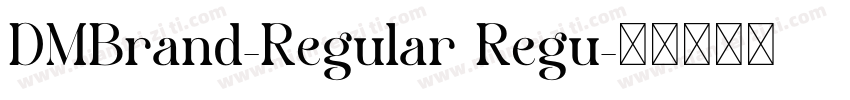 DMBrand-Regular Regu字体转换